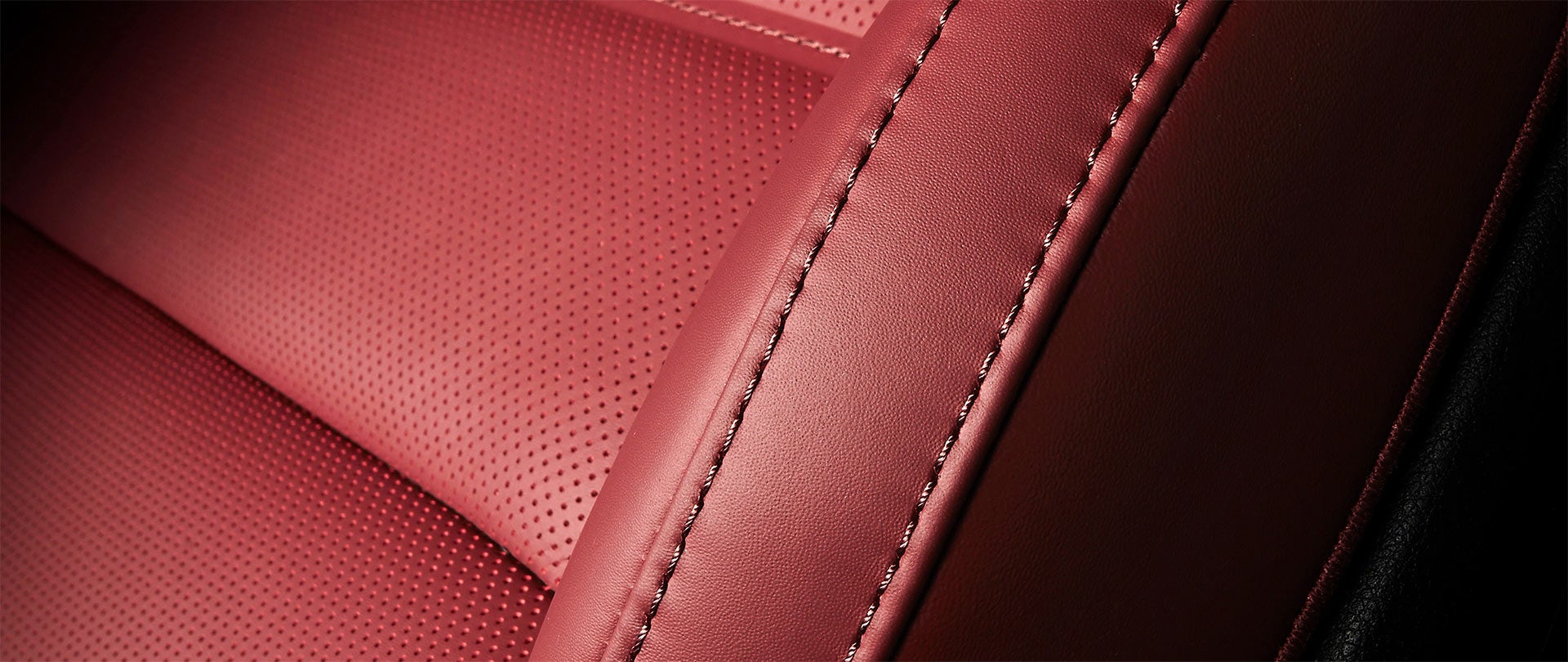 red leather seats
