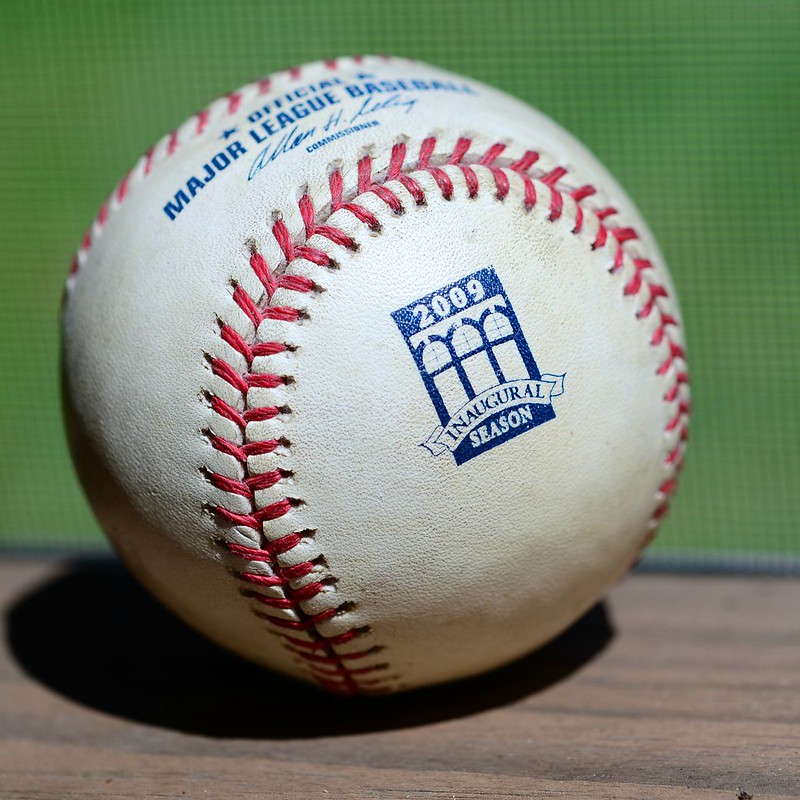 Baseball with the term 'Inaugural Season' Printed on the Face
