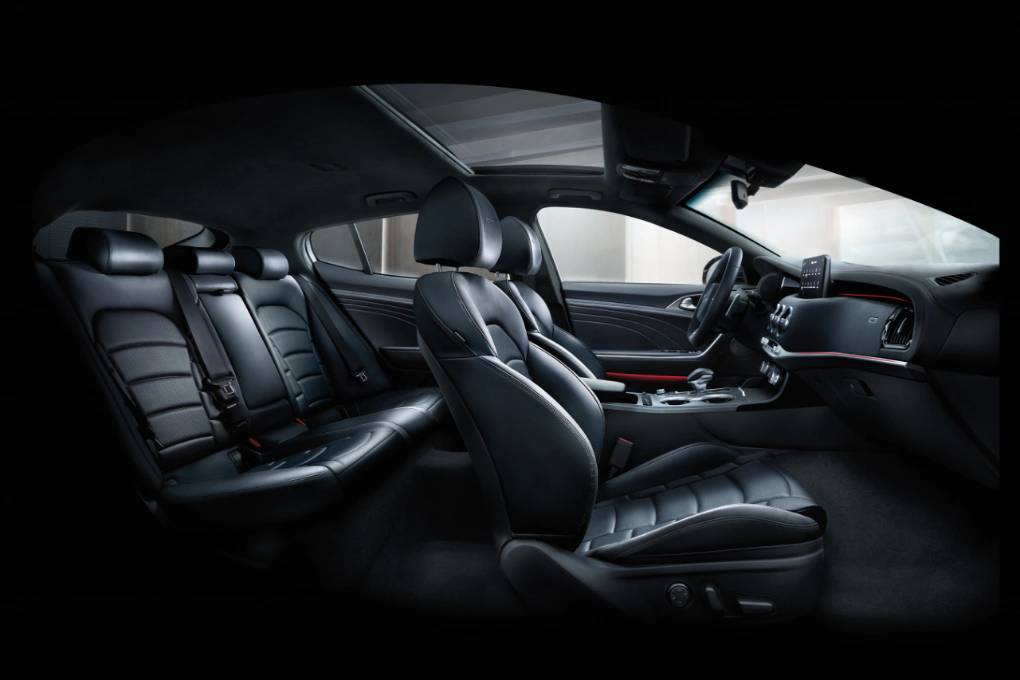 Front and Back Row Seating in 2022 Kia Stinger