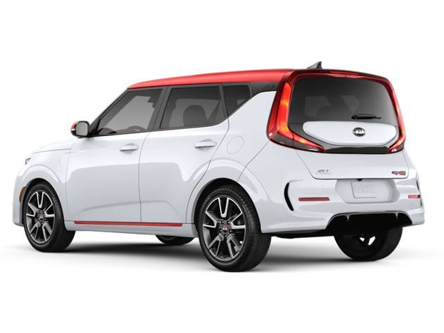 2020 KIA Soul Clear White with Inferno Red Roof
